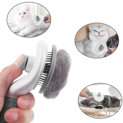 Furhaven Self-Cleaning Grooming Brush