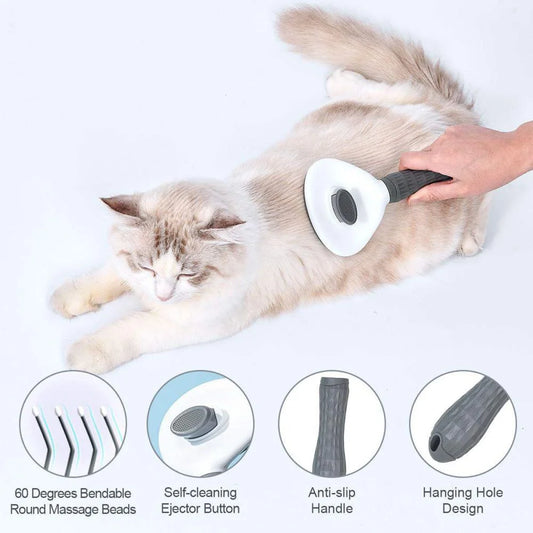 Furhaven Self-Cleaning Grooming Brush