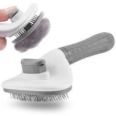 Furhaven Self-Cleaning Grooming Brush
