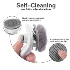 Furhaven Self-Cleaning Grooming Brush