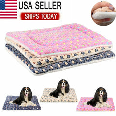 Pet Bed Mat Pad Dog Cat Kennel Crate Cozy Soft Sleeping Bed Cushion Pads M