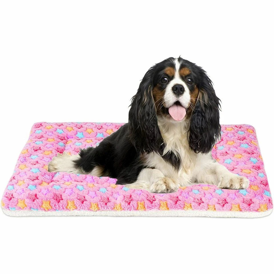 Pet Bed Mat Pad Dog Cat Kennel Crate Cozy Soft Sleeping Bed Cushion Pads M
