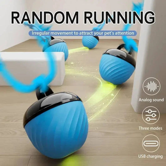 Anti-Boredom Moving Dog Ball | 3-Mode Smart Exercise Toy